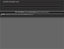 Tablet Screenshot of positivesingle.com
